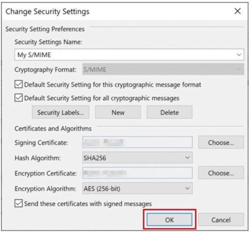  Install S/MIME Certificate in Outlook